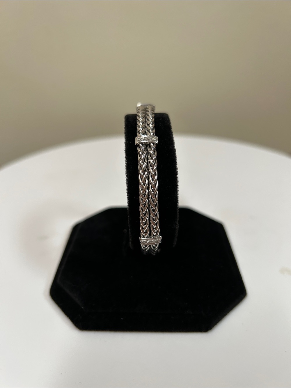 Michael C Fina 14K White Gold Diamond Bracelet 9.76g Jeweler Verified